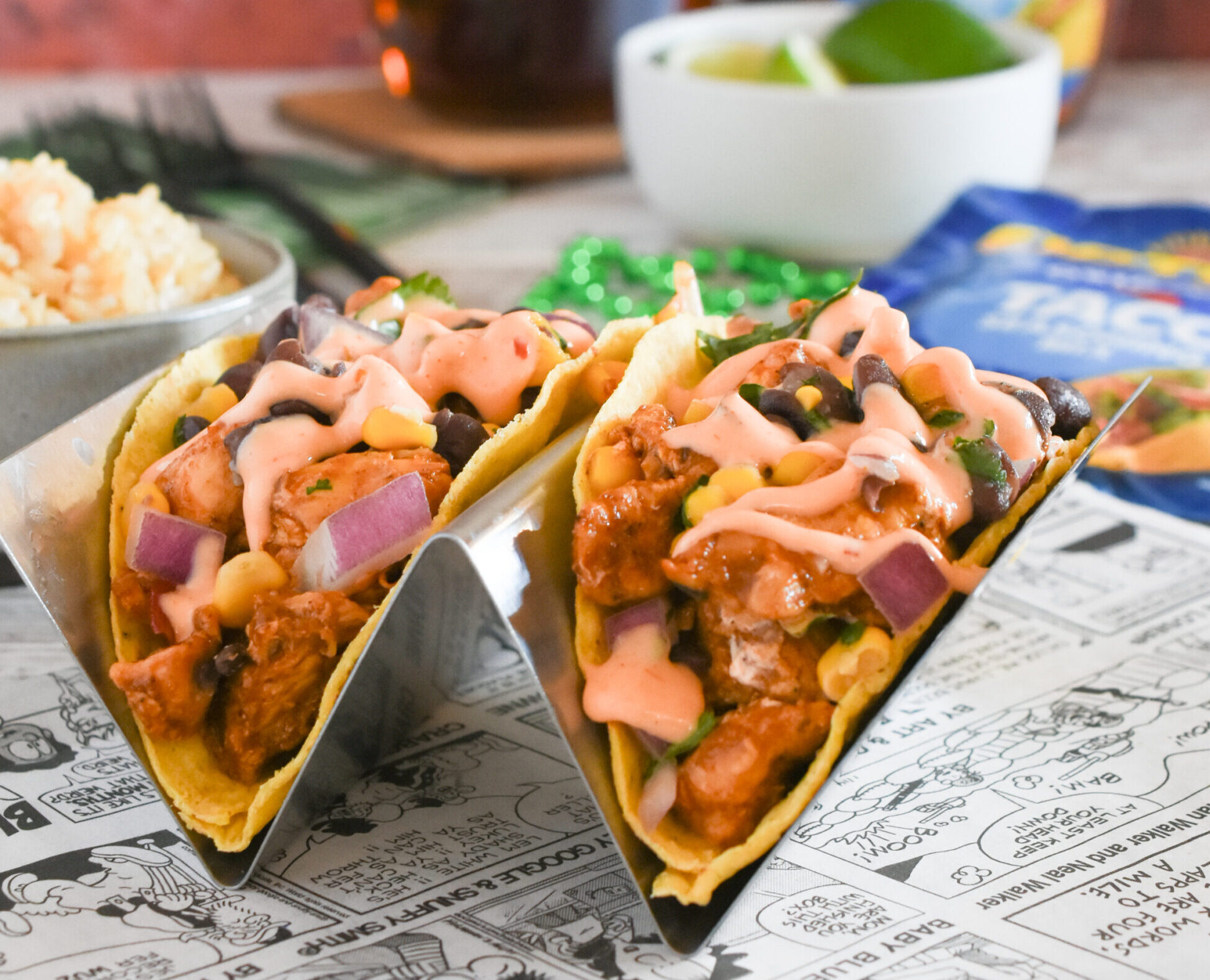 Cubed Pork Tacos