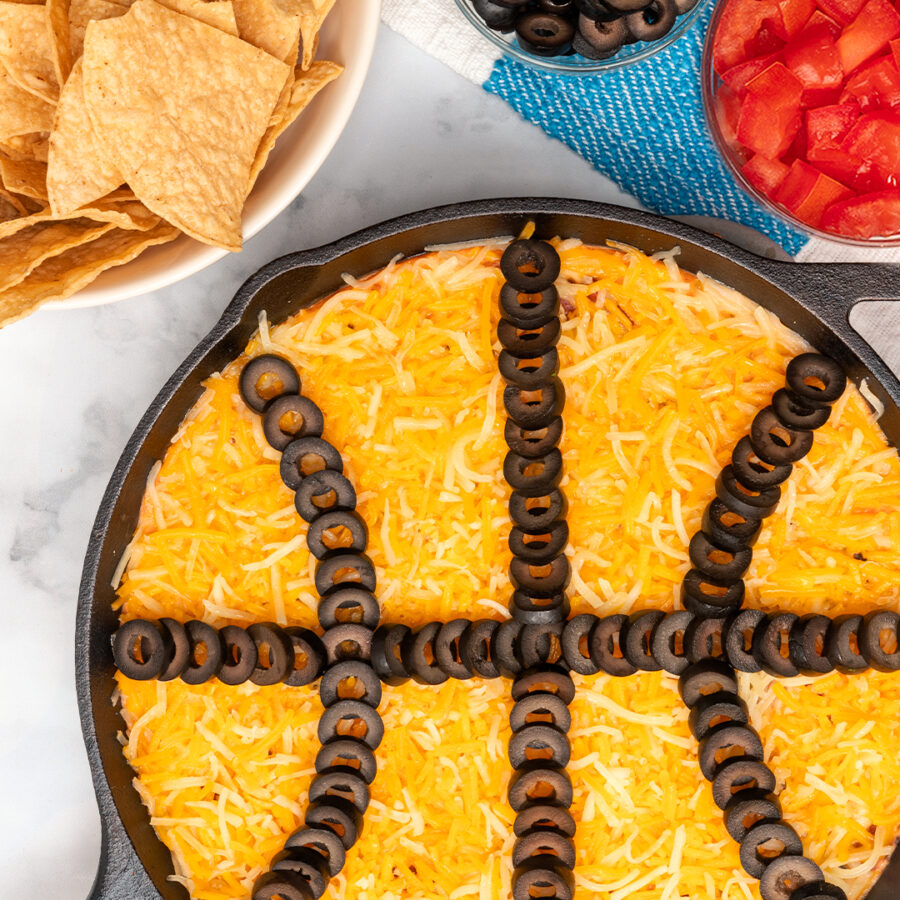 Basketball Bean Skillet Dip 