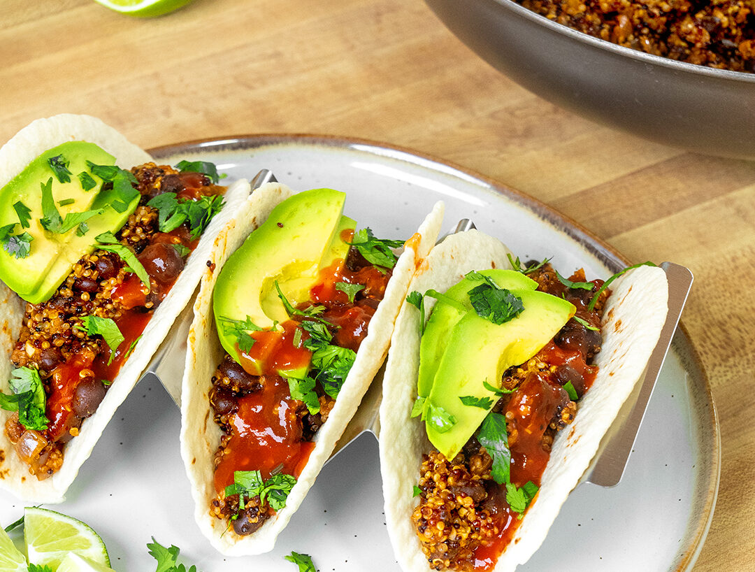 Quinoa and Black Bean Street Tacos