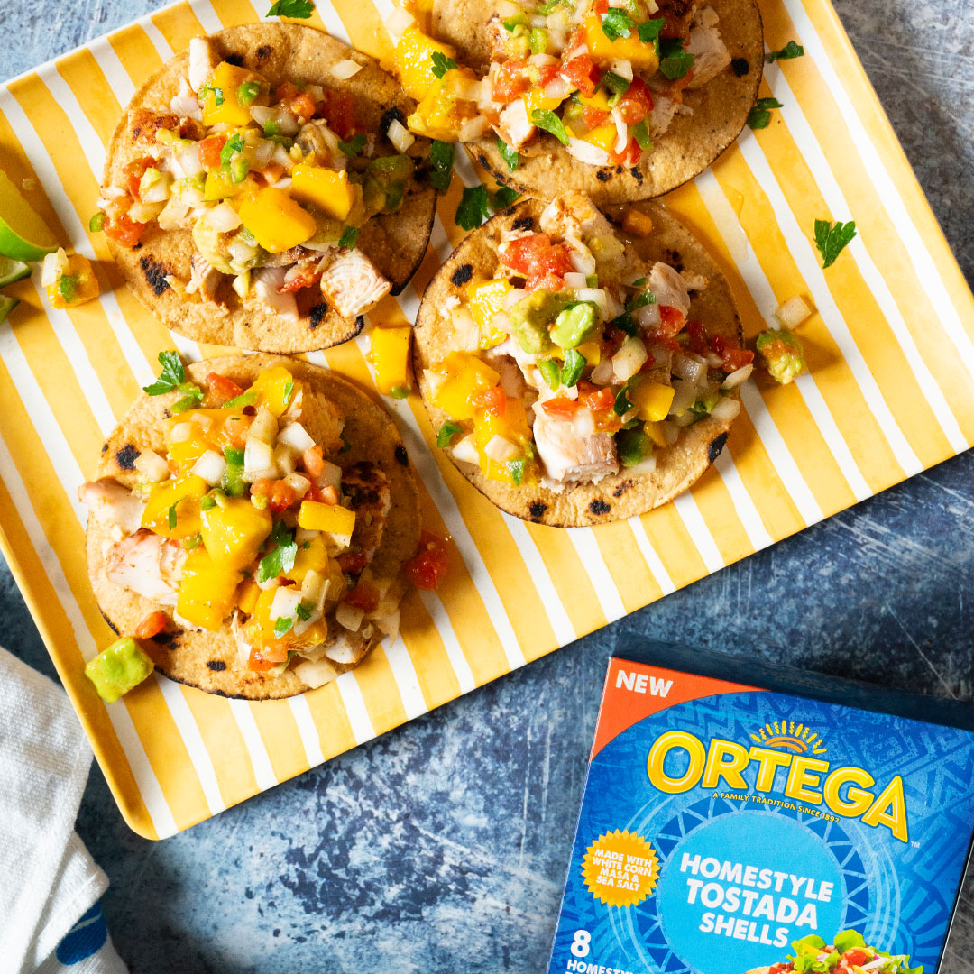 Mahi Mahi Grilled Tostadas with Mango Salsa