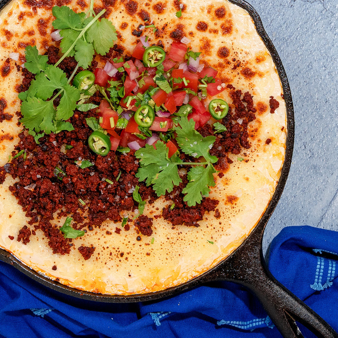 Chorizo Sunshine Queso Dip