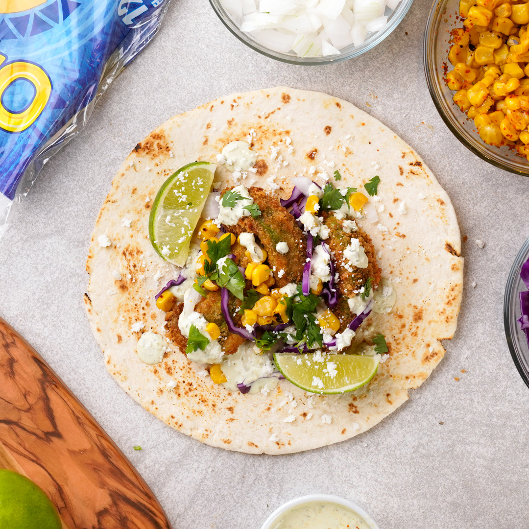 Fried Avocado Tacos