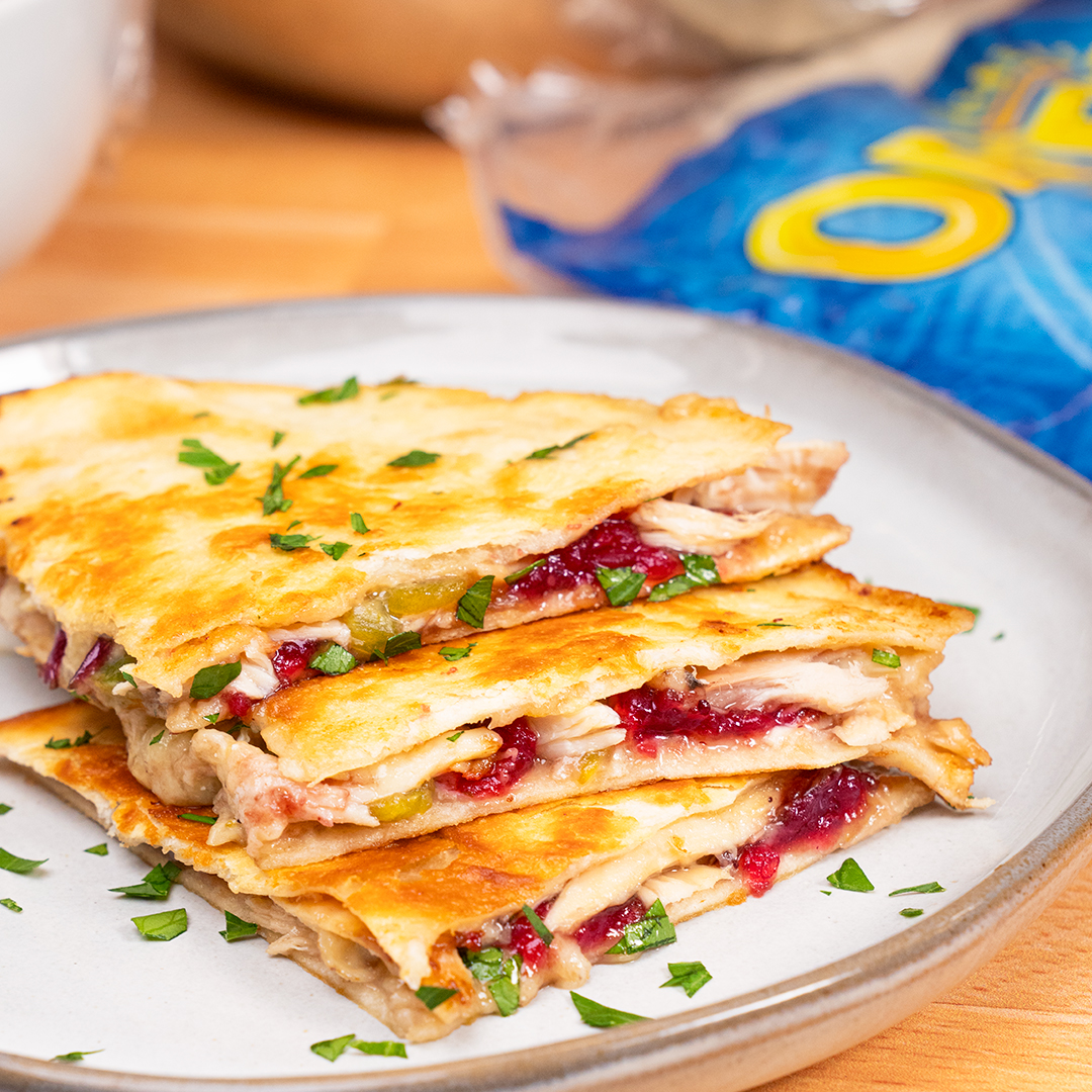 Thanksgiving Leftover Quesadilla
