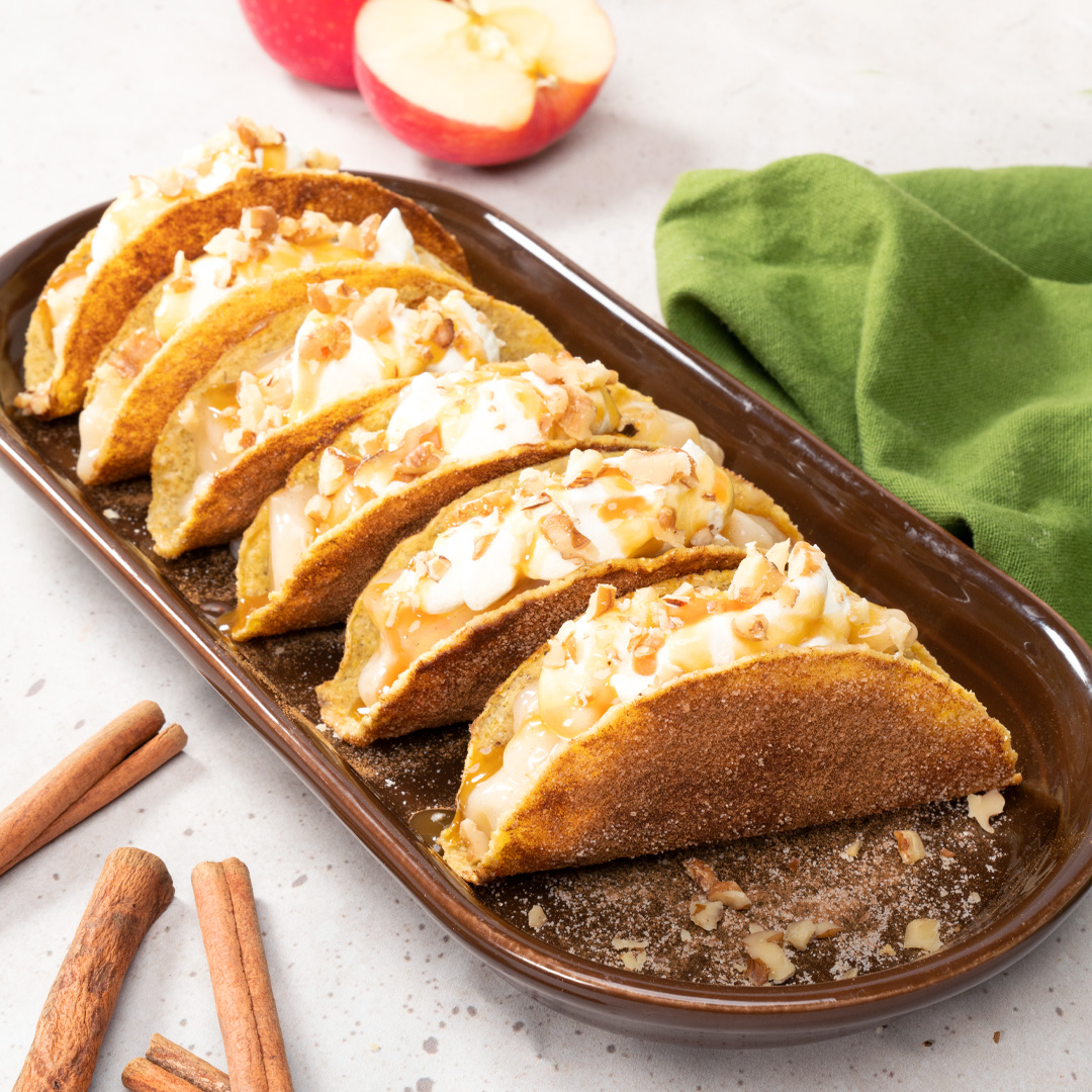 Cinnamon Apple Dessert Tacos 