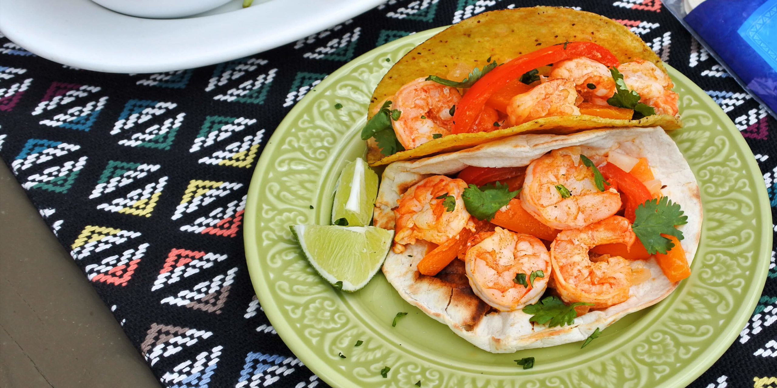 Shrimp & Veggie Foil Packet Tacos