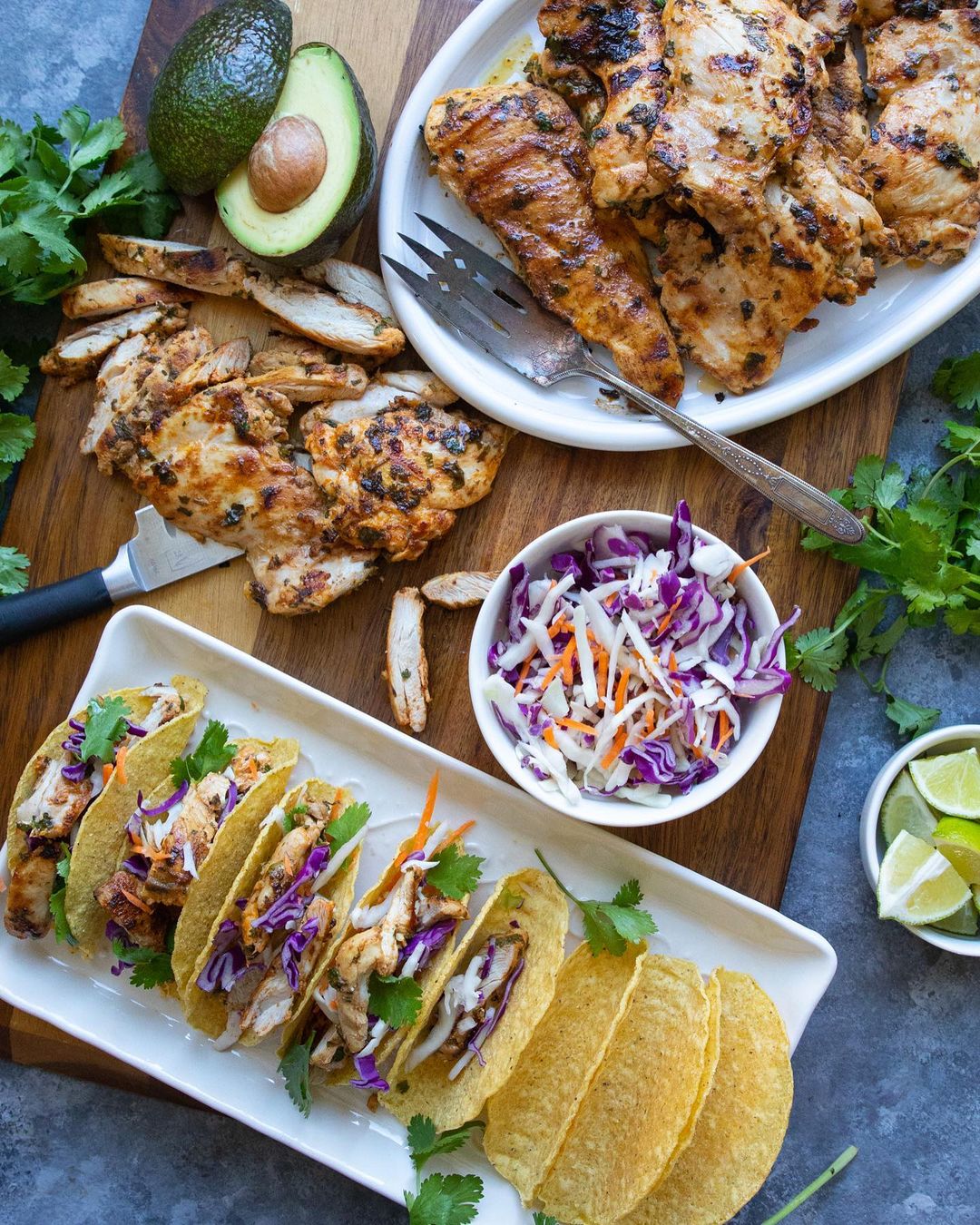 Cilantro Lime Chicken Tacos