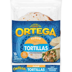 Flour tortillas from Ortega work as tasty soft taco shells for Mexican meals made easy!