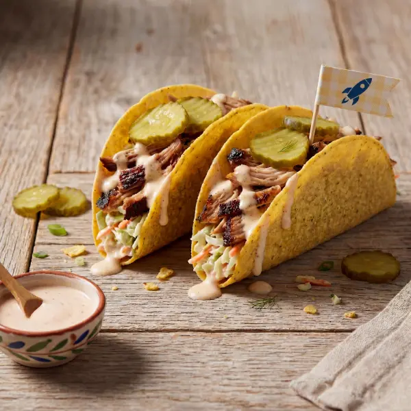 White BBQ Chicken Taco