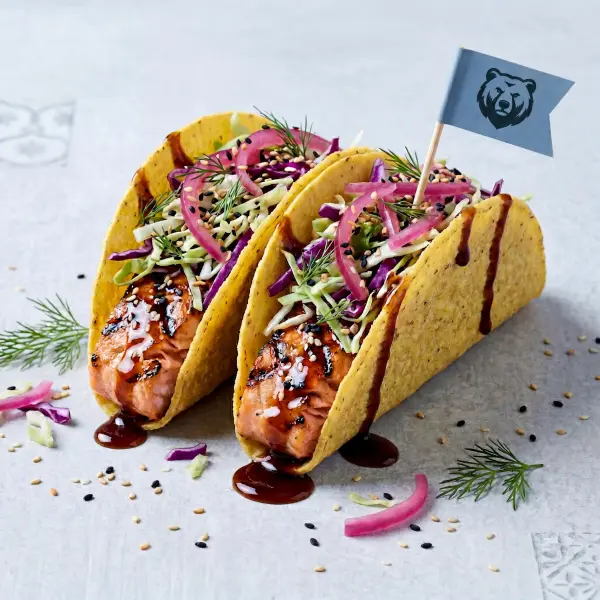 Salmon Teriyaki Taco