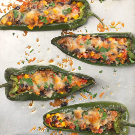 Image of Stuffed Poblano Peppers  Recipe