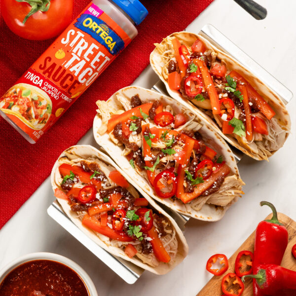 Tinga Chicken Tacos Recipe, Cinco de Mayo Recipes Ortega