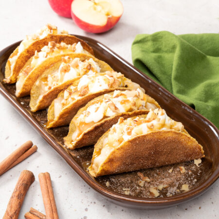 Image of Cinnamon Apple Dessert Tacos  Recipe