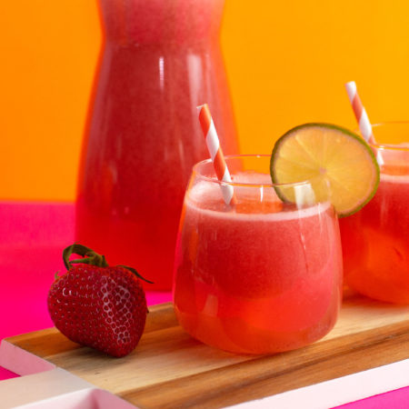 Image of Strawberry Agua Fresca Recipe