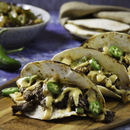 Image of Cheesesteak Tacos Recipe