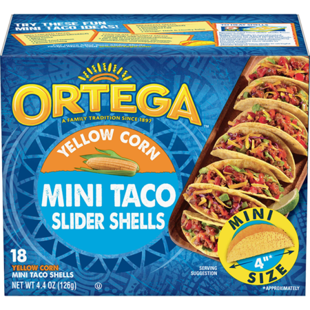 Image of Yellow Corn Mini Taco Slider Shells