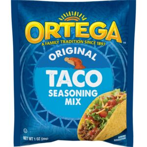 Ortega's Taco Seasoning Mix Packet adds a burst of flavor to your Mexican meals. With a select blend of herbs and spices, it's perfect for steak, ground beef, and more.