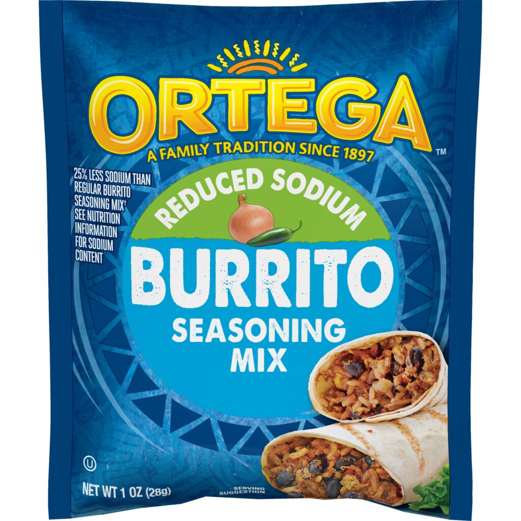 Reduced Sodium Burrito Seasoning Ortega®