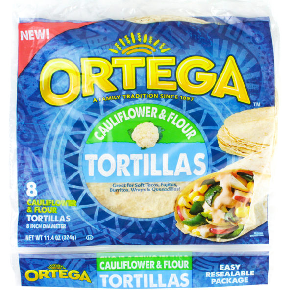Cauliflower and Flour Tortillas Ortega®