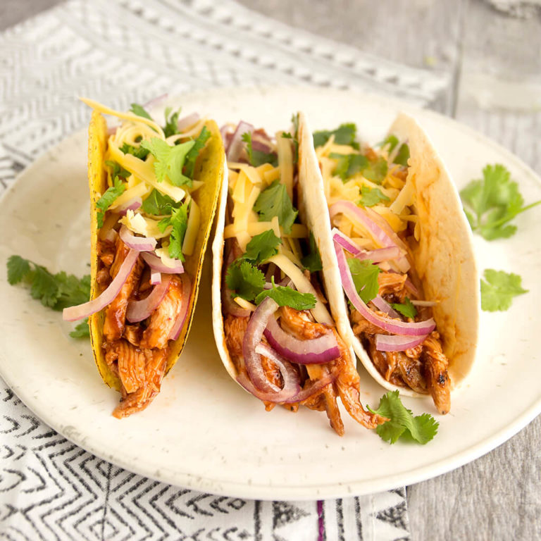 BBQ Chicken Tacos Recipe - Ortega - Mardi Gras Recipes